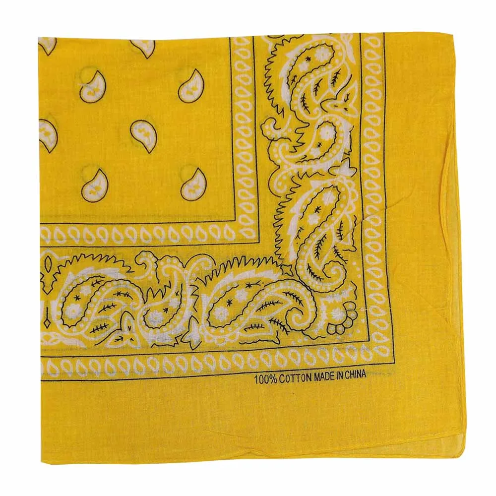 Assorted Dozen Bandanas (Six Popular Colors) (Paisley)
